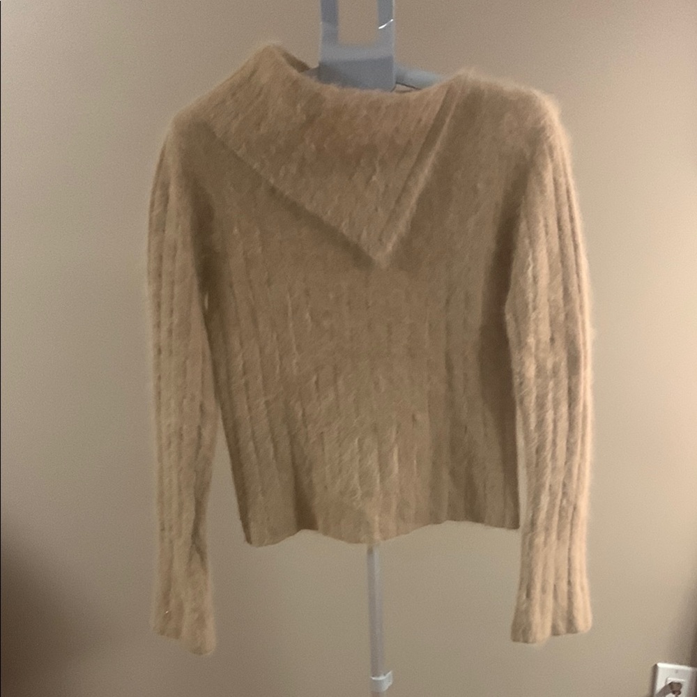 Le Chateau Angora Sweater vintage X-Large tan